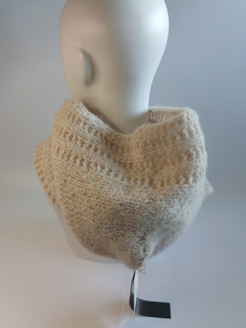 Balaclava - kaptur wiązany / alpaca - ecru