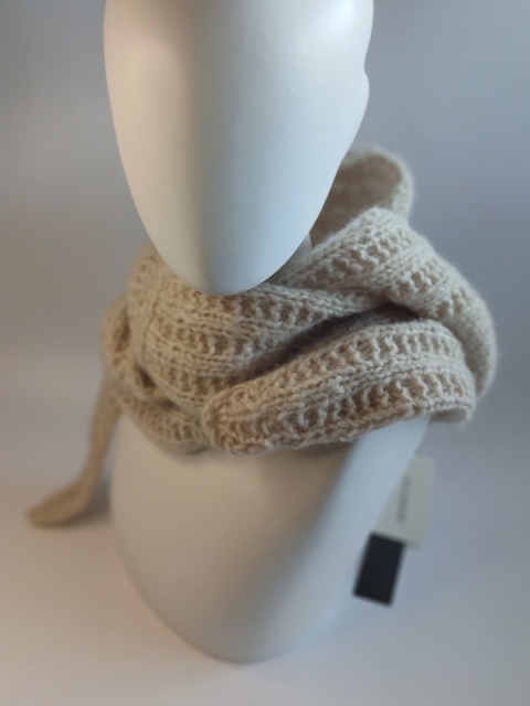 Balaclava - kaptur wiązany / alpaca - ecru