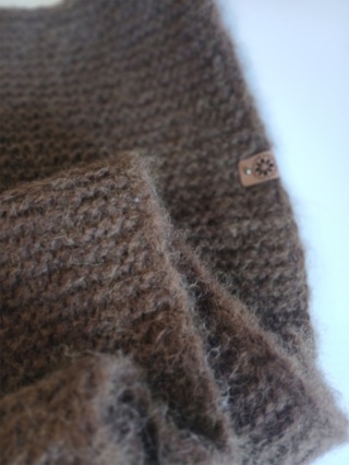 Sophy-hood / alpaca i jedwab