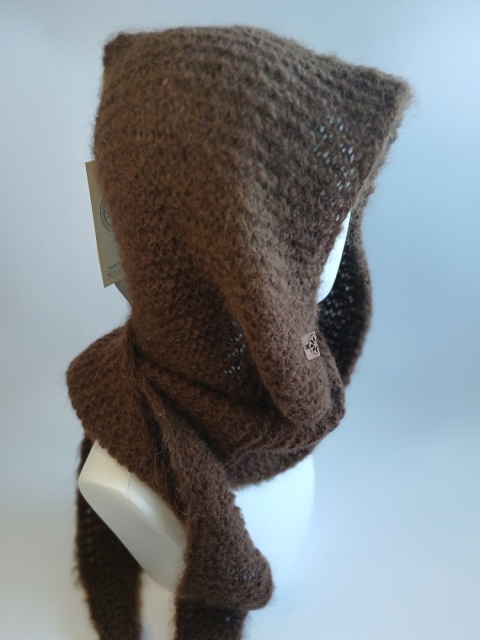 Sophy-hood / alpaca i jedwab