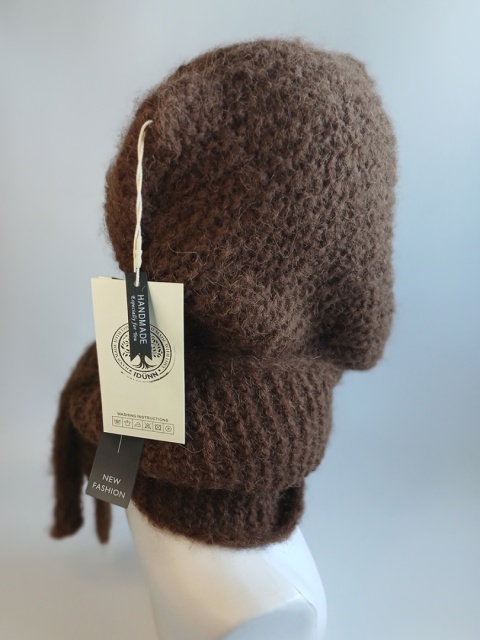 Sophy-hood / alpaca i jedwab