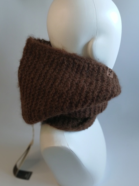 Sophy-hood / alpaca i jedwab